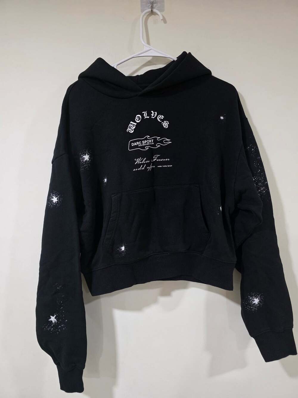 Darc Sport x DC Comics Moonlight Owen Cropped Hoodie Black Medium